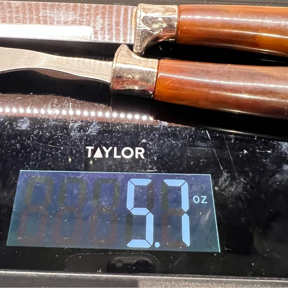 Vintage Knife & Fork Carving Set w/ Bakelite Handles Sheffield England Stainless - Picture 10 of 10